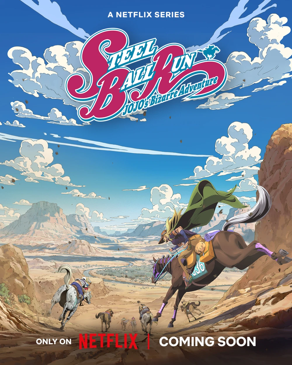 Anime JoJo’s Bizarre Adventure Part 7: Steel Ball Run Tayang di Netflix 2026